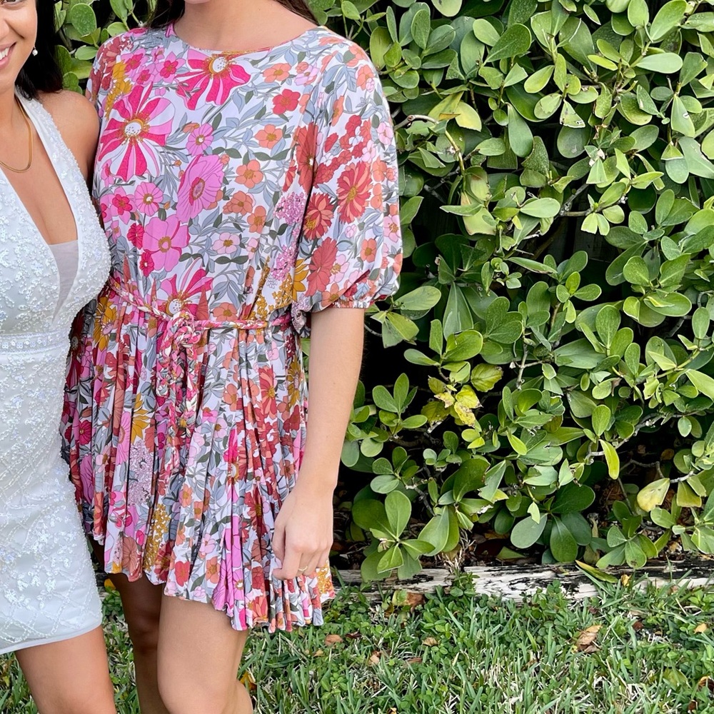 Floral mini dress